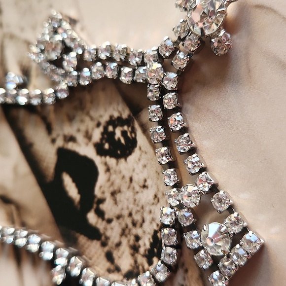 50s 60s rhinestone necklace - Picture 9 of 9